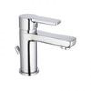 Robinet mitigeur lavabo large CISAL SOFTCUBE avec bonde