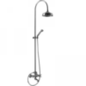 Robinet mélangeur mural CISAL ARCANA avec colonne de douche rétro