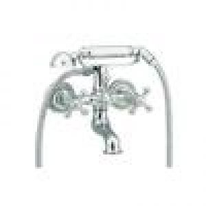 Robinet mélangeur rétro mural CISAL ARCANA pour baignoire ancienne