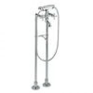 Robinet mélangeur rétro sur pieds CISAL ARCANA pour baignoire ancienne