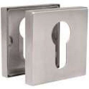 Rosace carrée inox – Percy – La paire – Cadap