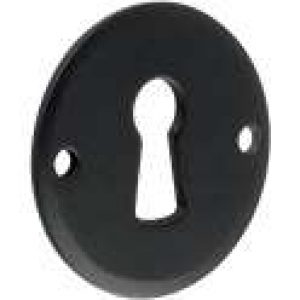 Rosace ronde acier noire – Brionne