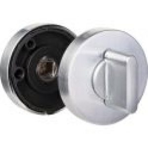 Rosace ronde zamak chromé satiné pour LEYTON – Condamnation – Brionne