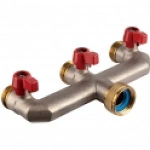 Répartiteur laiton – 3 sorties – MF 3/4″ – Cap Vert