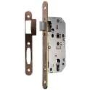 Serrure à larder Laitonnée réversible à fouillot – Clé I – Série D450 – Vachette