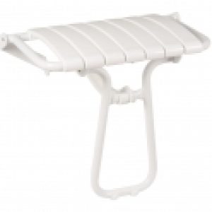 Siège de douche escamotable blanc – 360 x 580 x 500 mm – Pellet ASC