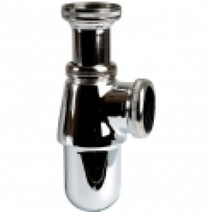 Siphon d&rsquo;évier laiton chromé – 1&Prime;1/2 – Ø 40 mm – Sélection Cazabox