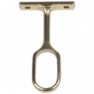 Support intermédiaire de tube ovale – Chromé – Duval