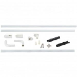 Support porte rideau d’angle – universelle – Ø 25 mm – Bossini