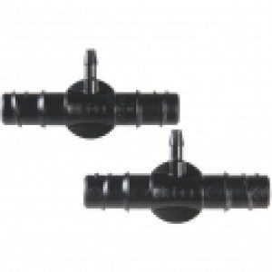 Té de dérivation – Tuyau Ø 13 et 4 mm – Rainjet – Boîte de 2 pièces – Claber