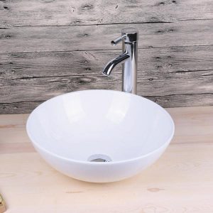 Vasque à poser en céramique PADOVA blanc Ø40 cm