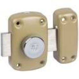 Verrou à bouton bronze – Pêne 110 mm – Cyclop – Vachette