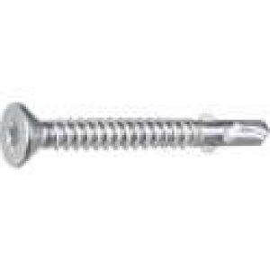 Vis bi-métal autoperceuse à ailettes tête fraisée crantée T25 inox A2 – Acton