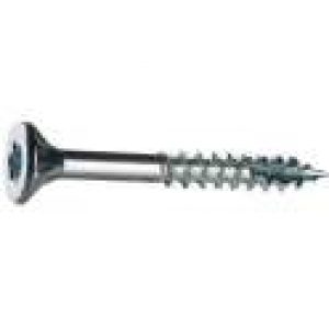 Vis à bois tête fraisée T20 zingué blanc – Sélection Cazabox