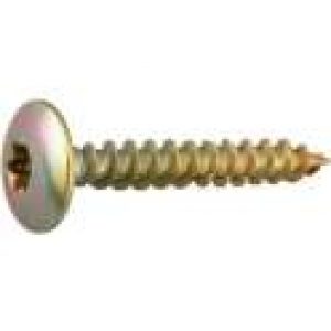 Vis penture tête cylindrique bombé T25 zingué jaune – Viswood