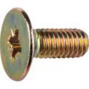 Vis tête fraisée acier zingué jaune – Sélection Cazabox