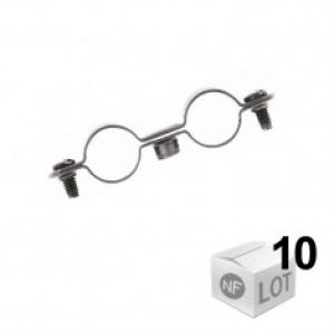 10 Colliers de fixation Atlas double – Ø12 à Ø22 – DISPONIBLE en 5 MODÈLES
