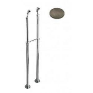 2 COLONNETTES SUR PIED 900 mm F1/2″ – M3/4″ METAL BROSSE – CRISTINA ONDYNA CH16277