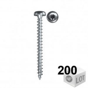 200 Vis à bois aggloméré Power-Fast TX20 Ø4 – Filetage Total – six modèles – Fischer
