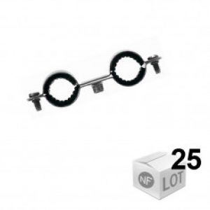 25 Colliers de fixation Atlas double isophonique Ø20 ou Ø22 – Fischer