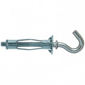 4 Chevilles métalliques HM 4×32 + 4 crochets ronds Ø4mm