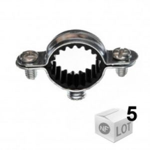 5 Colliers métalliques en acier simple isophonique – Ø32 ou Ø28 – RAM