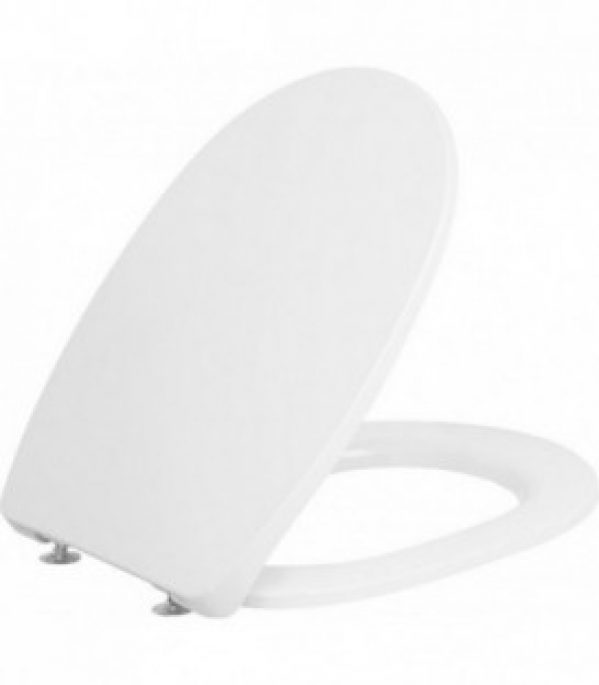 Abattant Design « Onovo Slim » avec déclenchement automatique Duroplast blanc