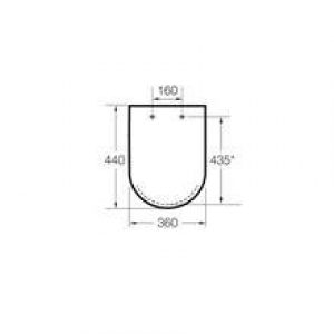 Abattant et siège amortis graphite Hall Roca