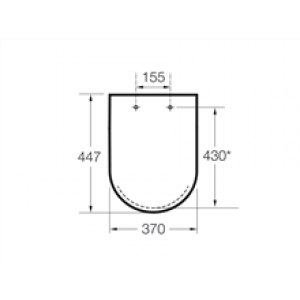 Abattant et siège avec ouverture Meridian Roca