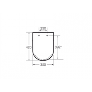 Abattant et siège compacts Dama Roca
