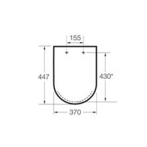 Abattant et siège WC Roca Acces ouverture frontale