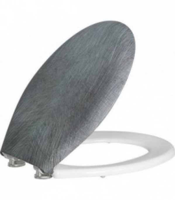 Abattant WC Canoas blanc/Iron softclose, abattant amovible en Duroplast