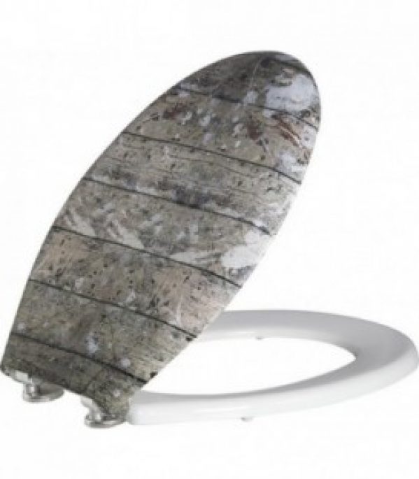 Abattant WC Jamari blanc/Paint softclose, abattant amovible en Duroplast