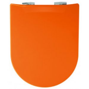 Abattant WC Wood Slim Safran Brillante – descente assistée – déclipsable – OLFA