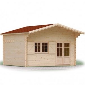 Abri de jardin en bois emboîté MADEIRA JASMIN 19.2m²