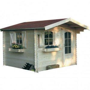 Abri de jardin en bois emboîté SOLID CHAMONIX 8.9m²