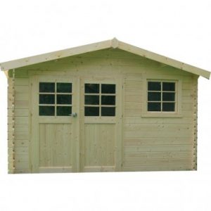 Abri de jardin en bois emboîté SOLID CHIMAY 10.6m²