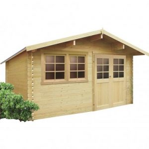 Abri de jardin en bois emboîté SOLID NIORT 12.46m²