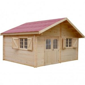 Abri de jardin madriers bois massif 42mm avec double rainurage 22.87m²