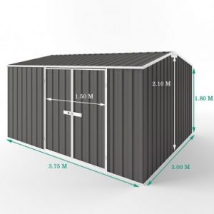 Abri de jardin métal colorbond EASYSHED 11.25 m²