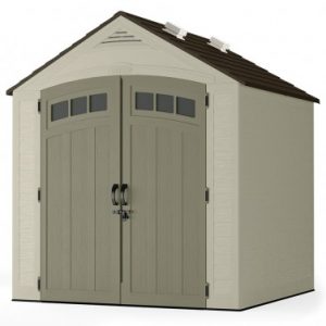 Abri de jardin polyéthylène Suncast Storeplus 4.84m² avec plancher + puits de lumière