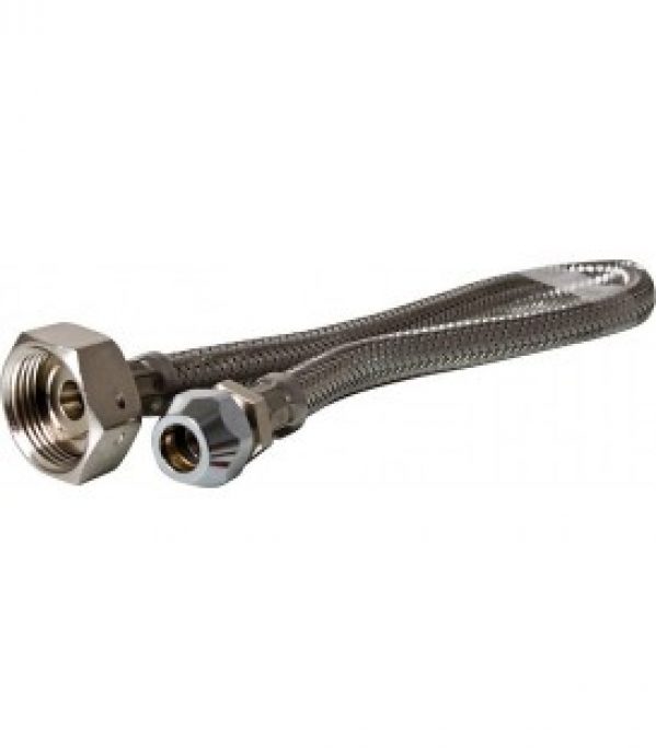 Accessoires pour compteur de lavabo Flexible metallique 400 mm avec joint