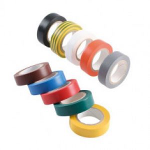 Adhésif PVC électricien – 10 couleurs panachées – Long. 15ml x Larg. 10mm