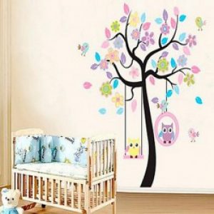 Affiche murale Arbre, hibou