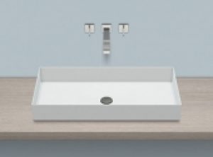 Alape AB – Vasque à poser pour meuble 750×375 blanc sans revêtement