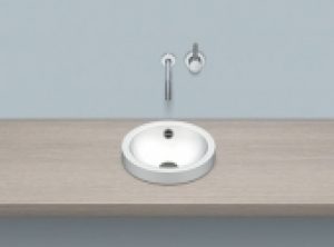 Alape AB.K325.1 – Aufsatzbecken 325 mm ohne Hahnloch mit Überlauf weiß