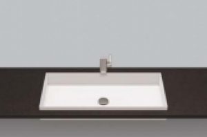 Alape EB – Lavabo à encastrer par le dessus 750×375 blanc sans revêtement