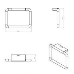 Anneau porte-serviettes black COSMIC