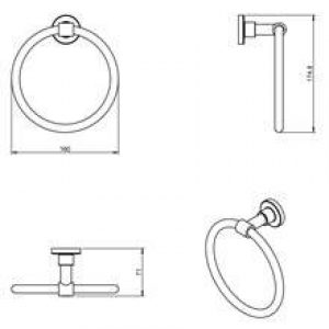 Anneau porte-serviettes contract COSMIC