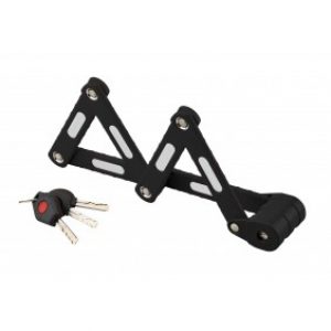 Antivol pliable – à clé réversible – pour cycles – noir – Zebra